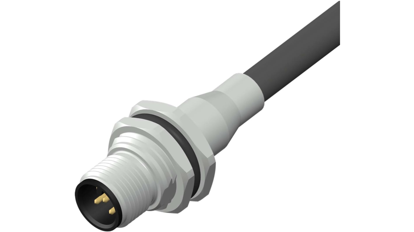 RS PRO Circular Connector, 5 Contacts, Rear Mount, M12 Connector, Plug, Male, IP67