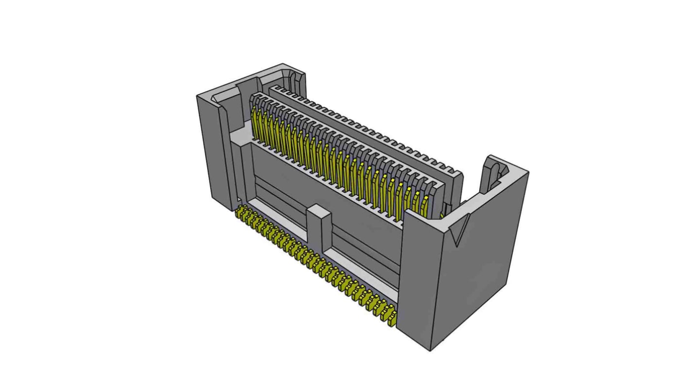 Conector macho para PCB Samtec serie ASP de 52 vías, 2 filas, paso 0.64mm, Montaje Superficial