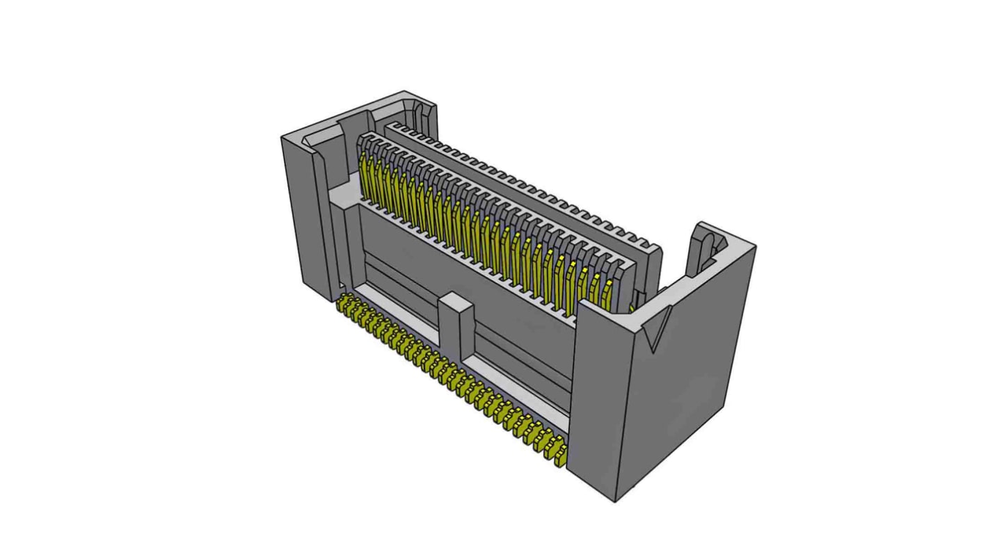 Samtec ASP Leiterplatten-Stiftleiste Gerade, 52-polig / 2-reihig, Raster 0.64mm, Ummantelt