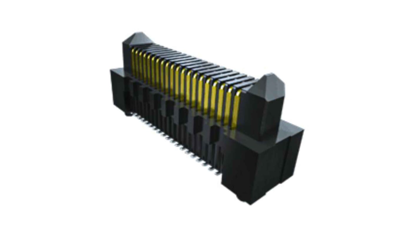 Conector macho para PCB Ángulo de 90° Samtec serie ERM8 de 20 vías, 2 filas, paso 0.8mm