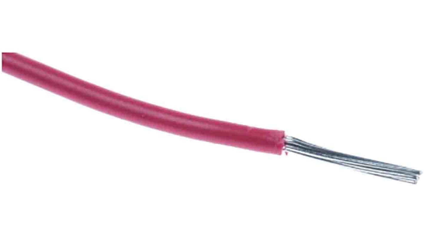 Cable de conexión RS PRO, área transversal 5,3 mm² Filamentos del Núcleo 1C Rojo, 600 V, long. 30.5m, 10 AWG