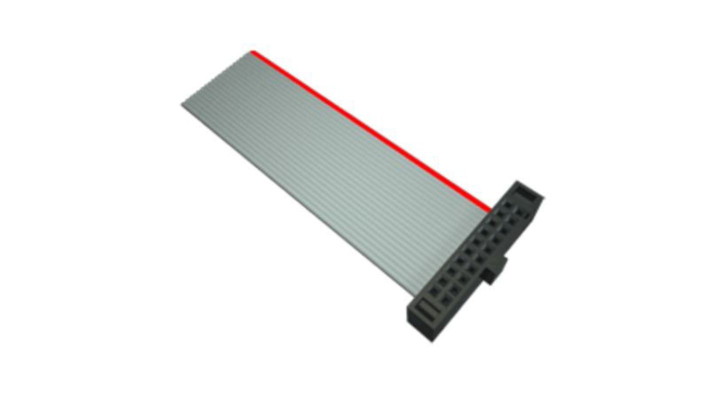 Samtec FFSD Series Ribbon Cable, 10-Way, 1.27mm Pitch, 609.6mm Length, Tiger Eye IDC to Tiger Eye IDC