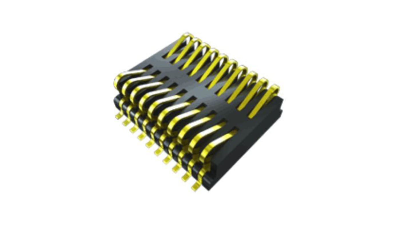 Conector macho para PCB Samtec serie FSI de 40 vías, 2 filas, paso 1.0mm