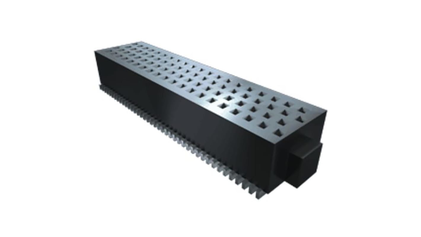 Samtec SOLC Series Straight Surface Mount PCB Socket, 80-Contact, 4-Row, 1.27mm Pitch, Solder Termination