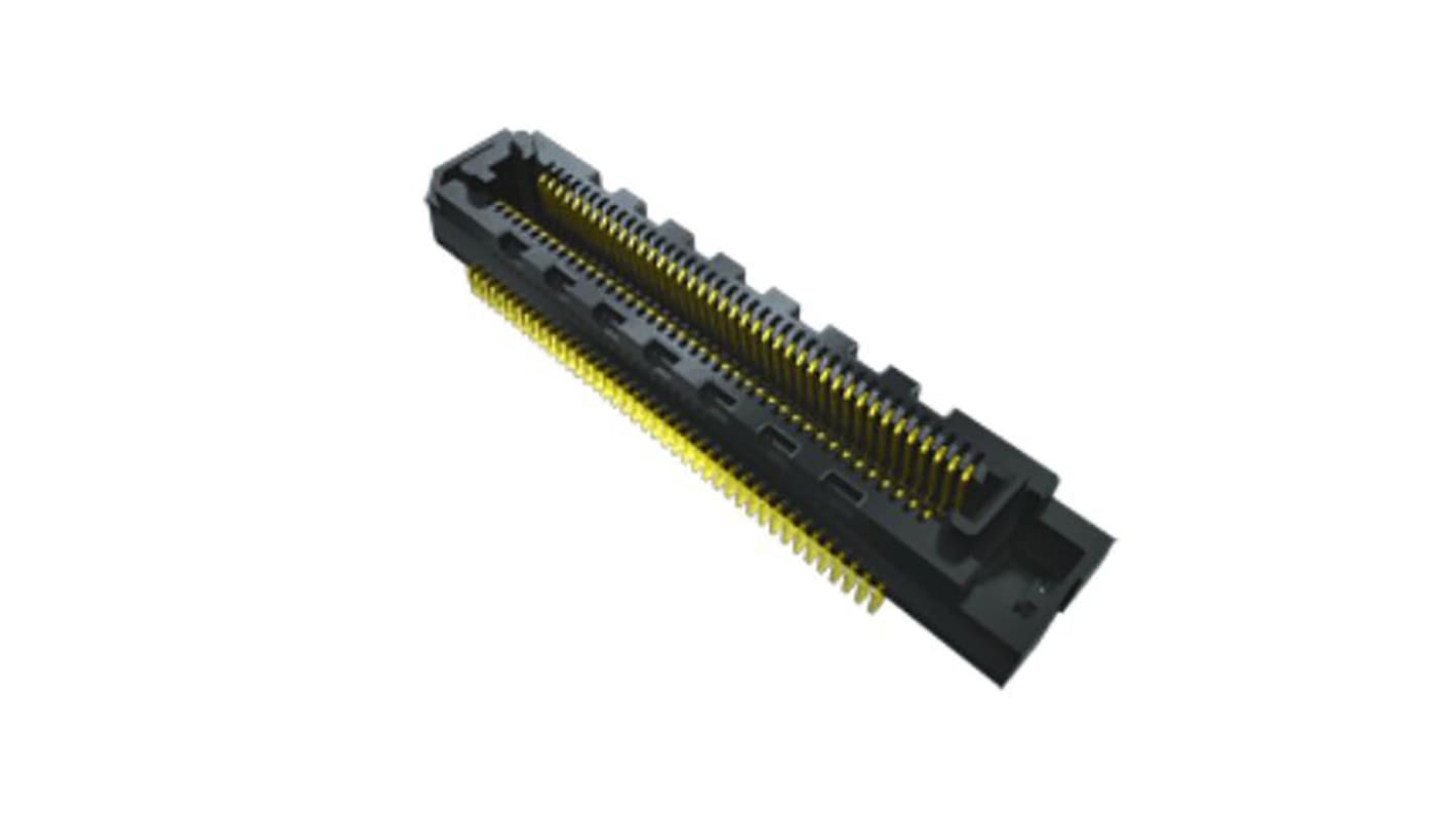 Samtec SS4 Series Straight Surface Mount PCB Socket, 30-Contact, 2-Row, 0.5mm Pitch, Solder Termination