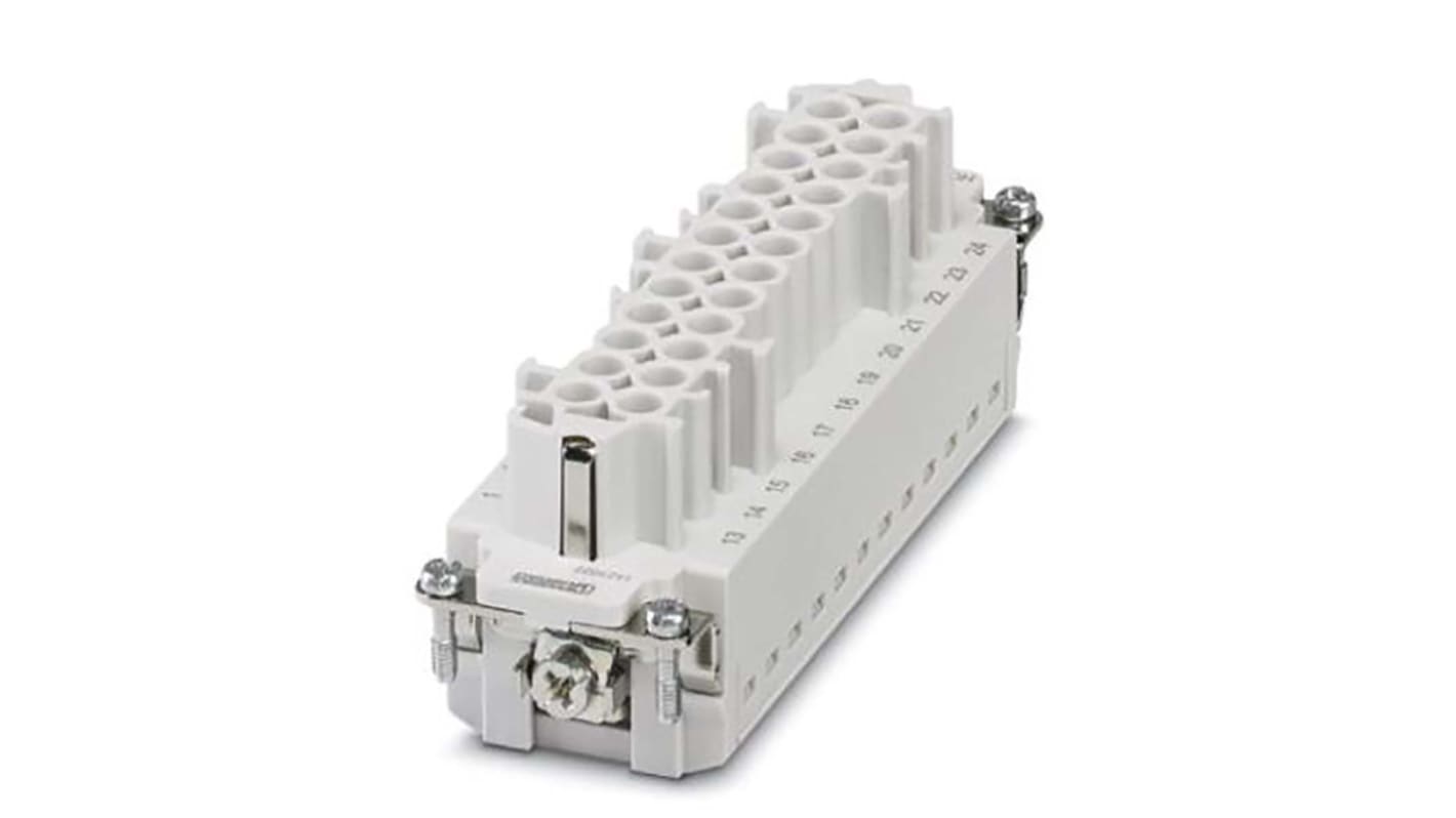 HC Industrie-Steckverbinder Kontakteinsatz, 24-polig 16A Buchse, Kontakteinsatz für Stromversorgungssteckverbinder in