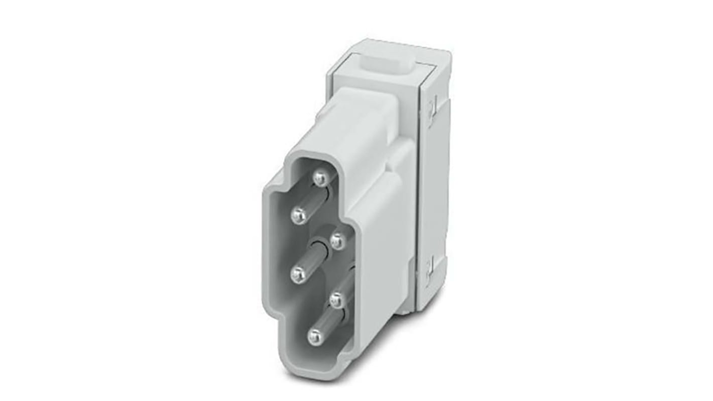 Aislante para conector industrial Phoenix Contact Macho, serie HC-M-06, para usar con Conector de alimentación de altas