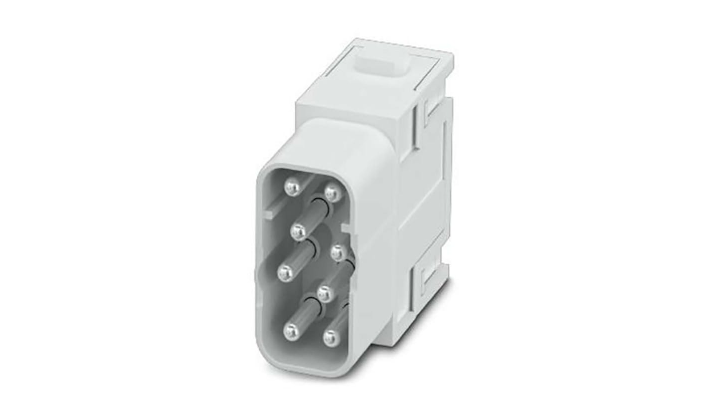 Aislante para conector industrial Phoenix Contact Macho, serie HC-M-08, para usar con Conector de alimentación de altas