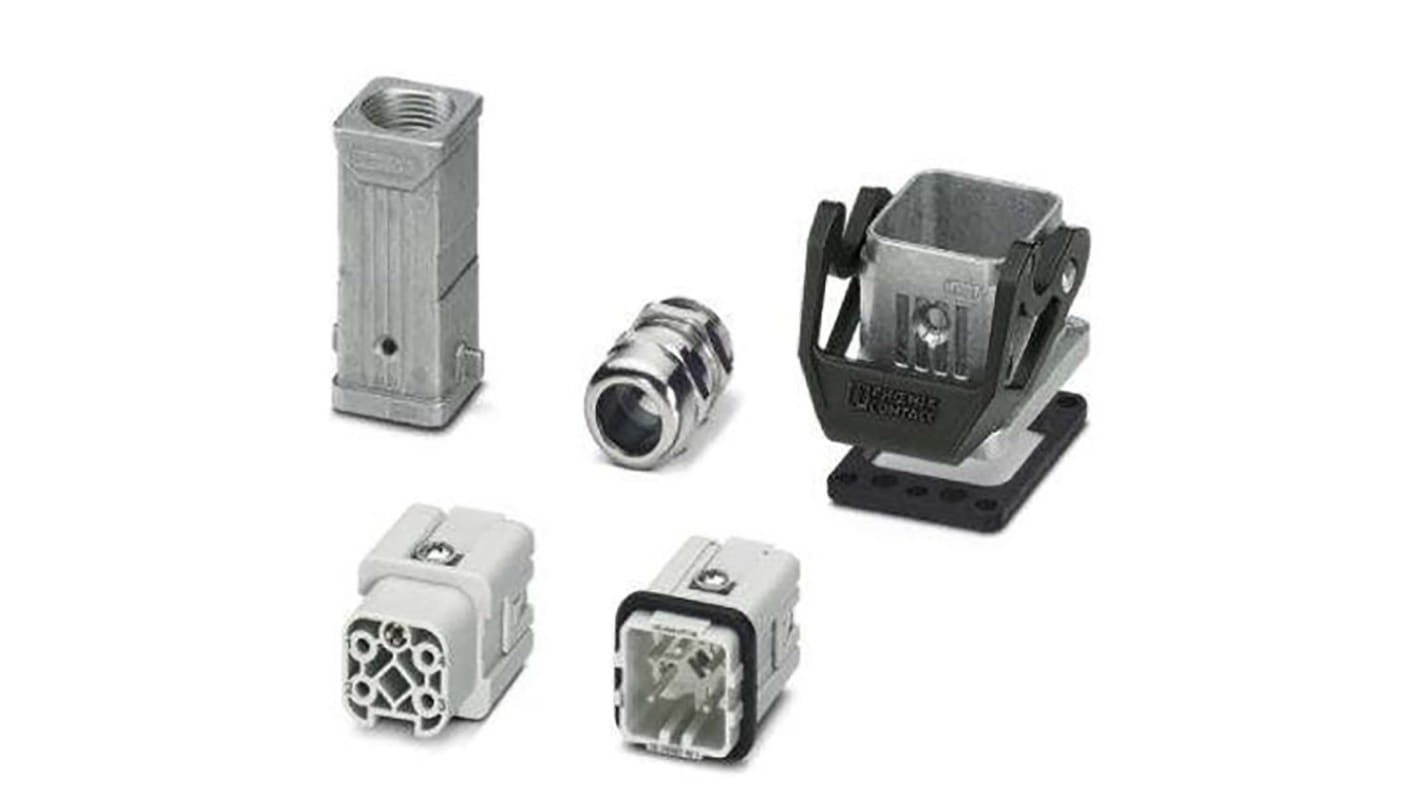 Phoenix Contact Connector Set, 4 Way, 10A, Female, HC, Panel Mount, 230 V