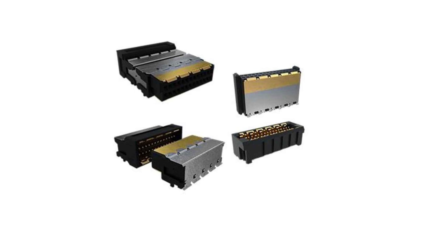 Amphenol Communications Solutions Minitek Microspeed Leiterplattenbuchse gewinkelt 32-polig / 1-reihig, Raster 1mm
