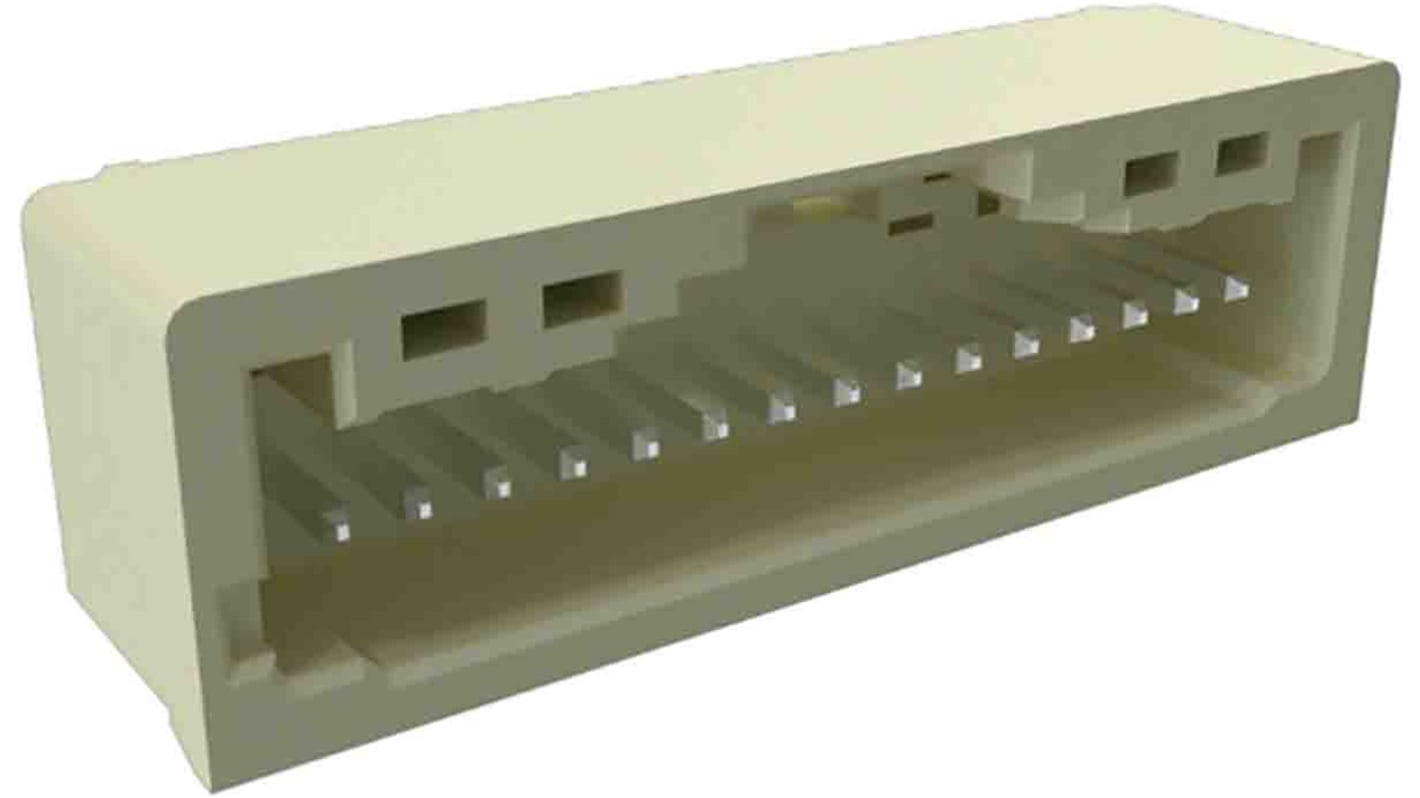 Amphenol Communications Solutions Minitek Multipitch Leiterplatten-Stiftleiste gewinkelt, 5-polig / 1-reihig, Raster
