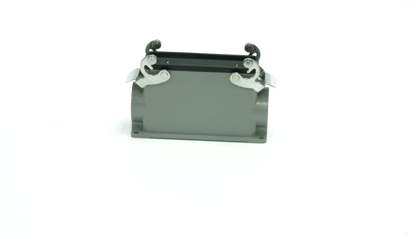 Base para conector industrial con entrada lateral RS PRO, con rosca M40, 2 palancas, para usar con Encastres de altas