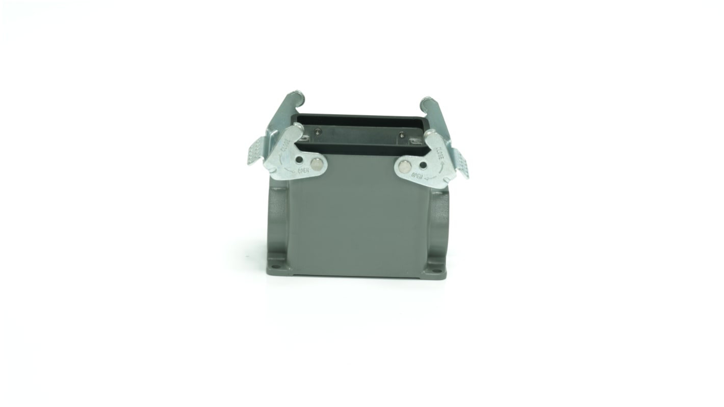 Base para conector industrial con entrada lateral RS PRO, con rosca M32, 2 palancas, para usar con Encastres de altas