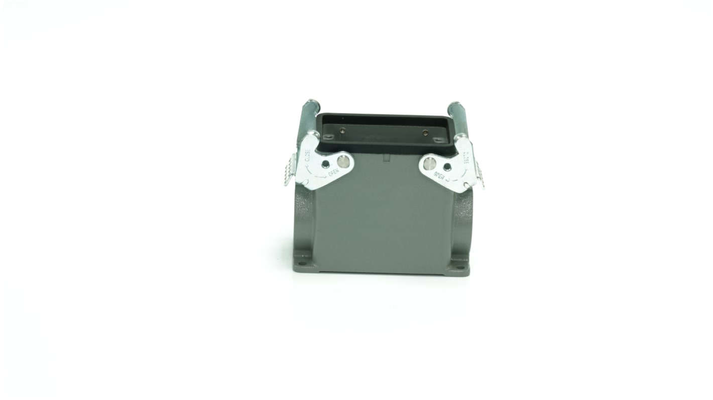 Base para conector industrial con entrada lateral RS PRO, con rosca M32, 2 palancas, para usar con Encastres de altas