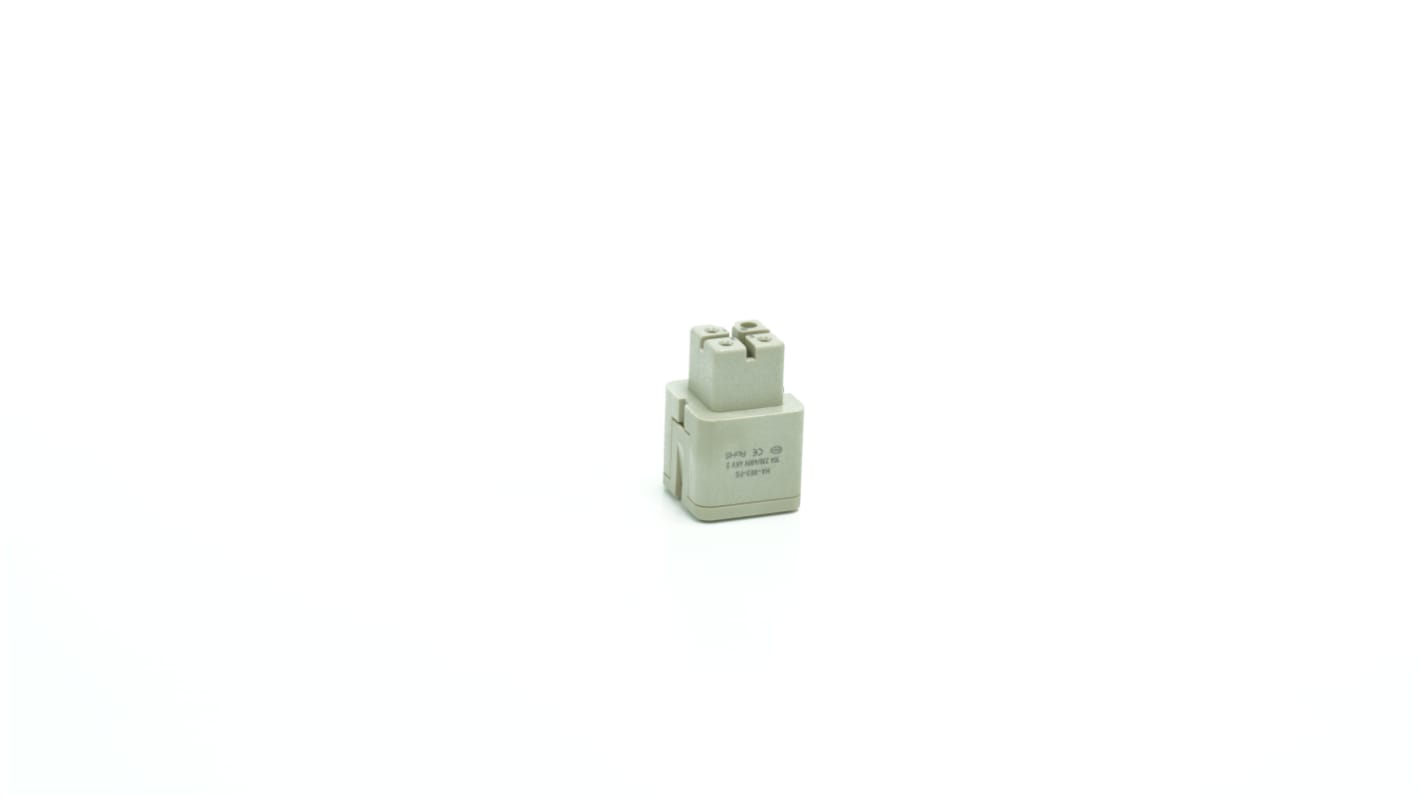 RS PRO Heavy Duty Power Connector Insert, 10A, Female, 3 Contacts