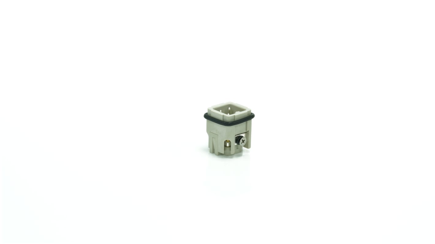 RS PRO Heavy Duty Power Connector Insert, 10A, Male, 3 Contacts