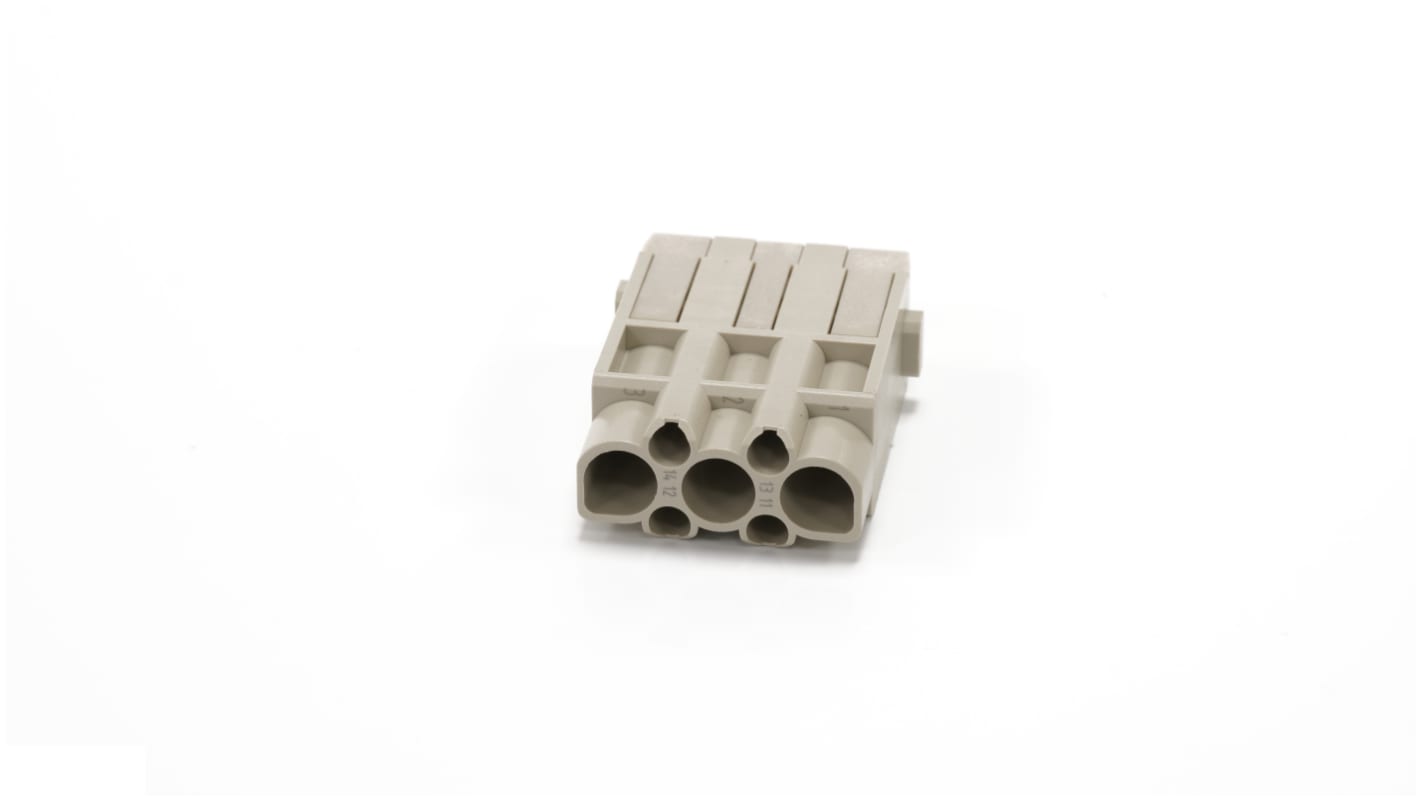 RS PRO Heavy Duty Power Connector Insert, 10 → 40A, Male, 3 Contacts