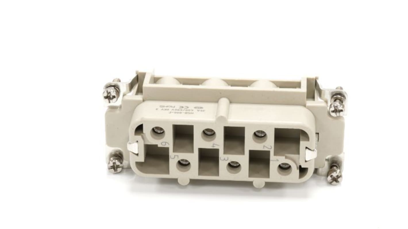 RS PRO Industrie-Steckverbinder Kontakteinsatz, 6-polig 35A Buchse, für Stromversorgungssteckverbinder in robuster