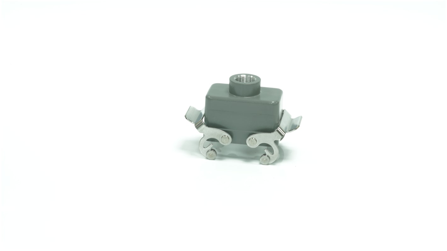 Base para conector industrial con entrada superior RS PRO, con rosca M20, 2 palancas, para usar con Encastres de altas