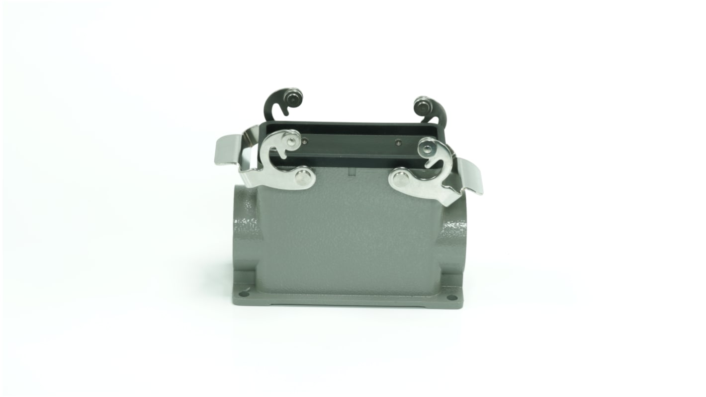 Base para conector industrial con entrada lateral RS PRO, con rosca PG29, 2 palancas, para usar con Encastres de altas