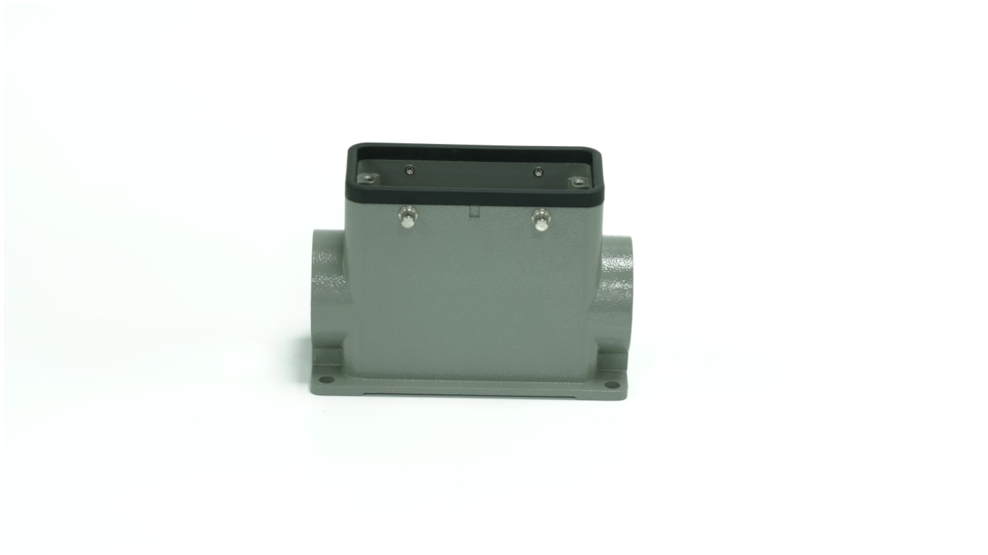 Base para conector industrial con entrada lateral RS PRO, con rosca PG29, 4 puntos de bloqueo, para usar con Encastres
