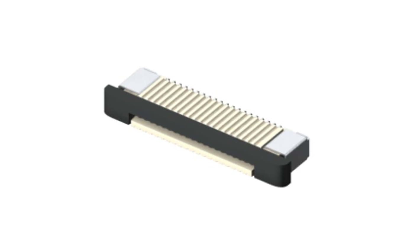 Conector hembra para montaje en PCB hembra Ángulo de 90° Samtec serie ZF5S de 10 vías, paso 0.5mm