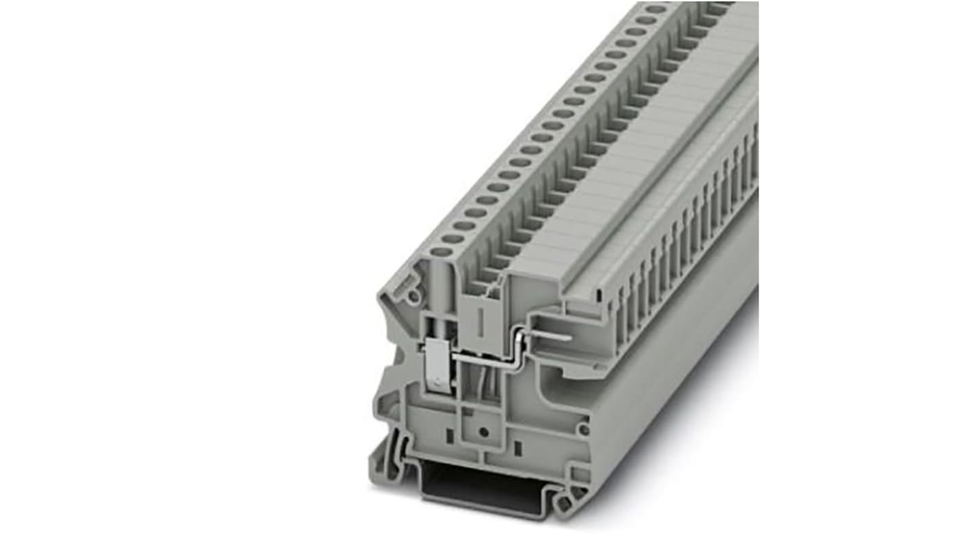 Phoenix Contact UT 4 Series Grey Feed Through Terminal Block, 0.14 → 6mm², Screw Termination