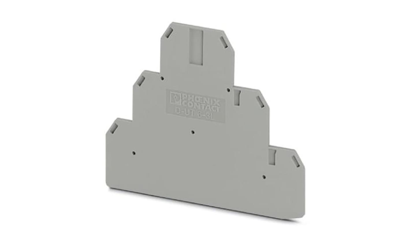 3046707 | Phoenix Contact D - UT 6 Series End Cover | RS