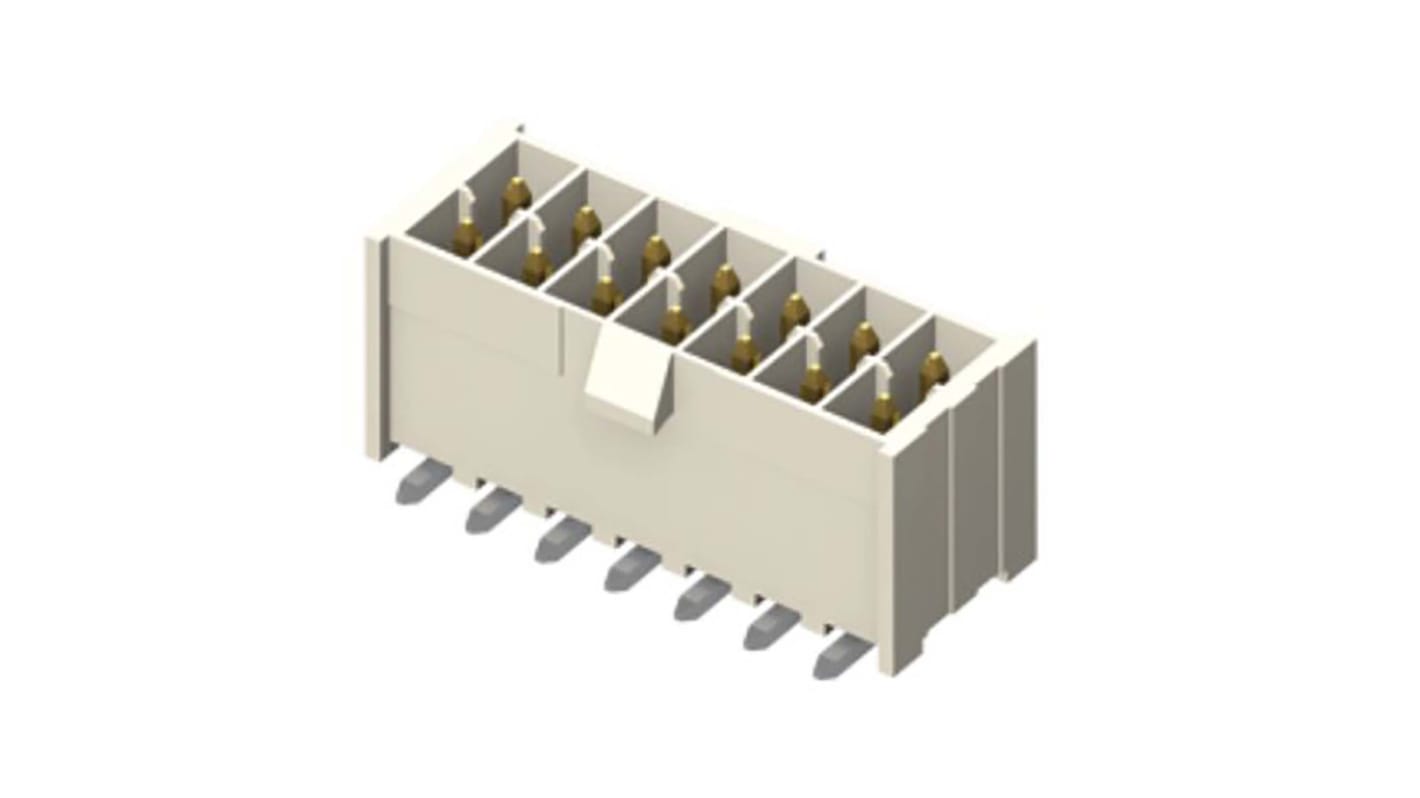 Conector macho para PCB Ángulo de 90° Samtec serie IPL1 de 8 vías, 2 filas, paso 2.54mm, Montaje en orificio pasante