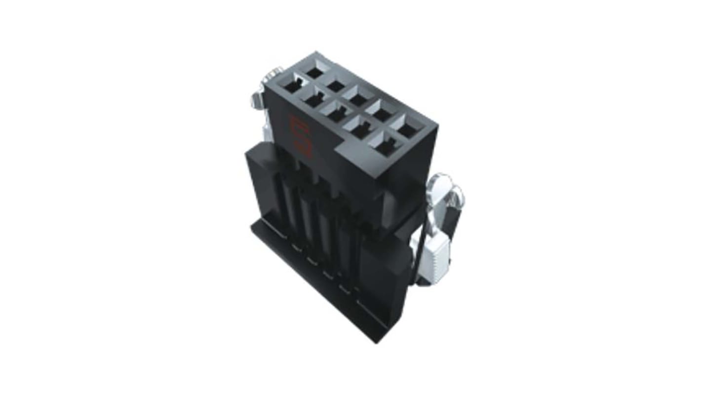 Carcasa de conector Samtec ISDF-08-D-M, Serie ISDF-08-D-M, paso: 1.27mm, 16 contactos, 2 filas, Recto, Hembra