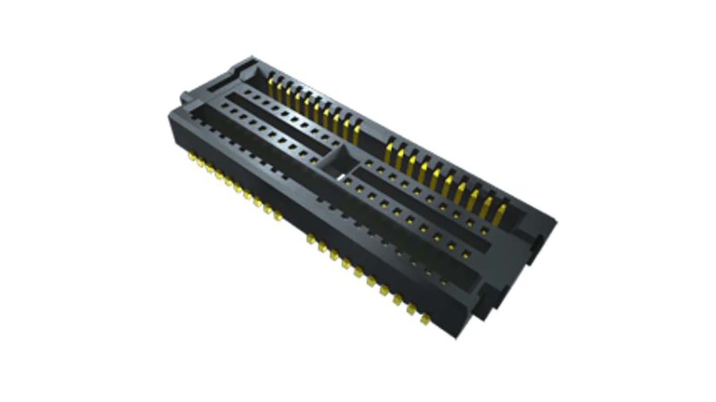 Samtec LTH Series Straight Surface Mount PCB Socket, 100-Contact, 2-Row, 0.5mm Pitch, Solder Termination