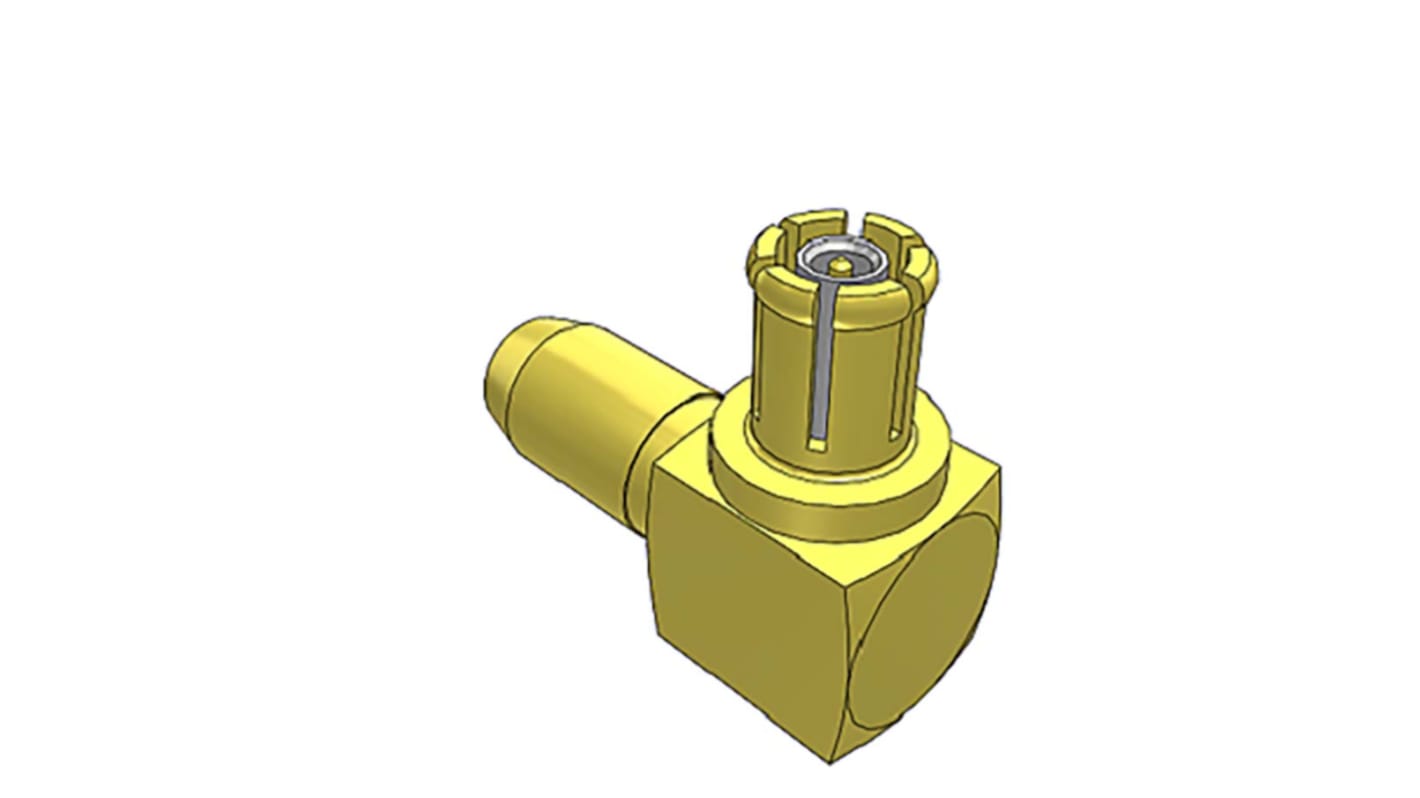 Samtec MMCX7 Series, Plug Cable Mount MMCX Connector, 75Ω, Cable Termination, Right Angle Body