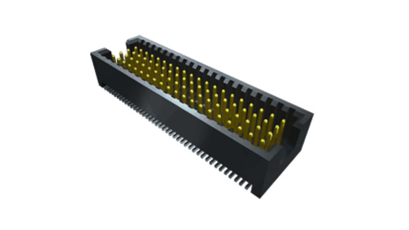 Samtec MOLC Series Straight PCB Header, 40 Contact(s), 1.27mm Pitch, 2 Row(s), Shrouded