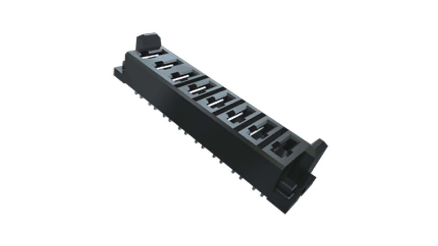 Samtec MPS Series Straight Through Hole Mount PCB Socket, 4-Contact, 1-Row, 5mm Pitch, Solder Termination