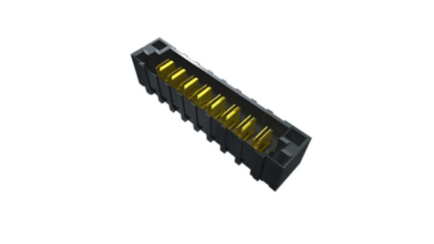 Conector macho para PCB Samtec serie PET de 8 vías, 1 fila, paso 6.35mm