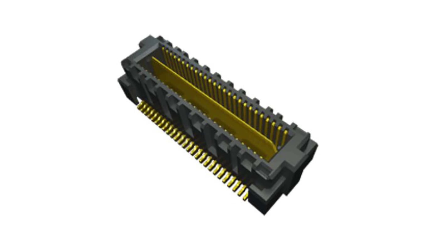 Samtec QMS Leiterplatten-Stiftleiste gewinkelt, 52-polig / 2-reihig, Raster 0.635mm, Ummantelt