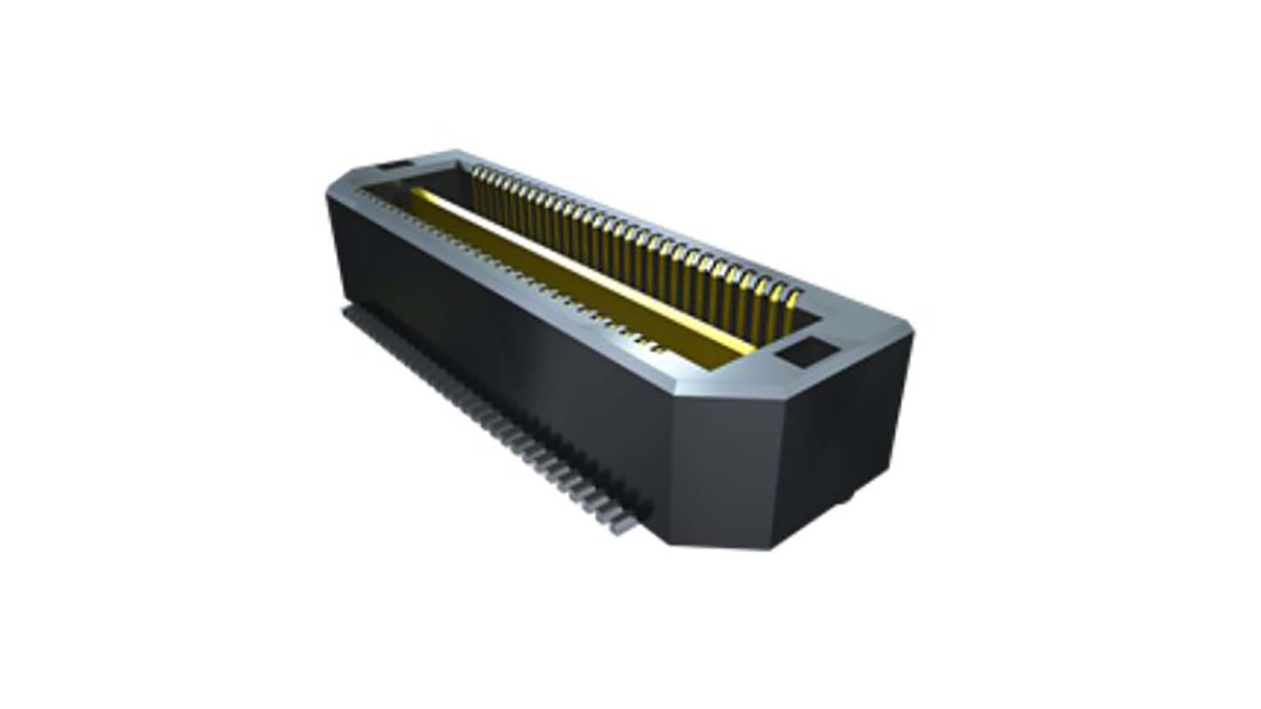 Conector macho para PCB Ángulo de 90° Samtec serie QTH de 60 vías, 2 filas, paso 0.5mm, Montaje Superficial