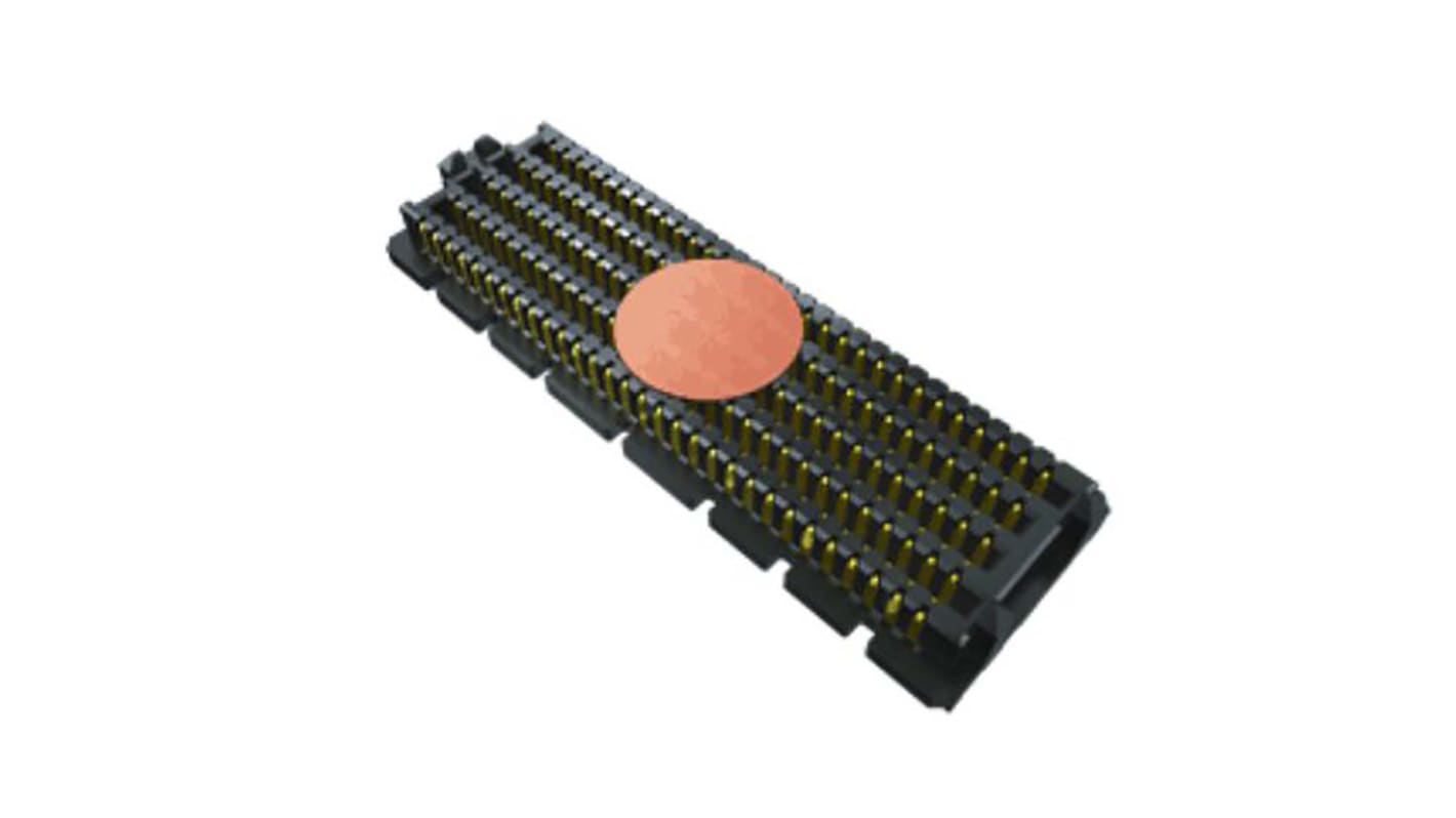 Samtec SEAM Series Straight PCB Header, 80 Contact(s), 1.27mm Pitch, 4 Row(s), Shrouded
