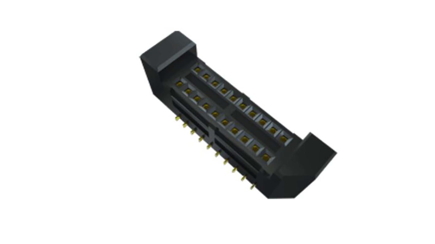 Samtec SEM Series Straight Surface Mount PCB Socket, 20-Contact, 3-Row, 0.8mm Pitch, Solder Termination