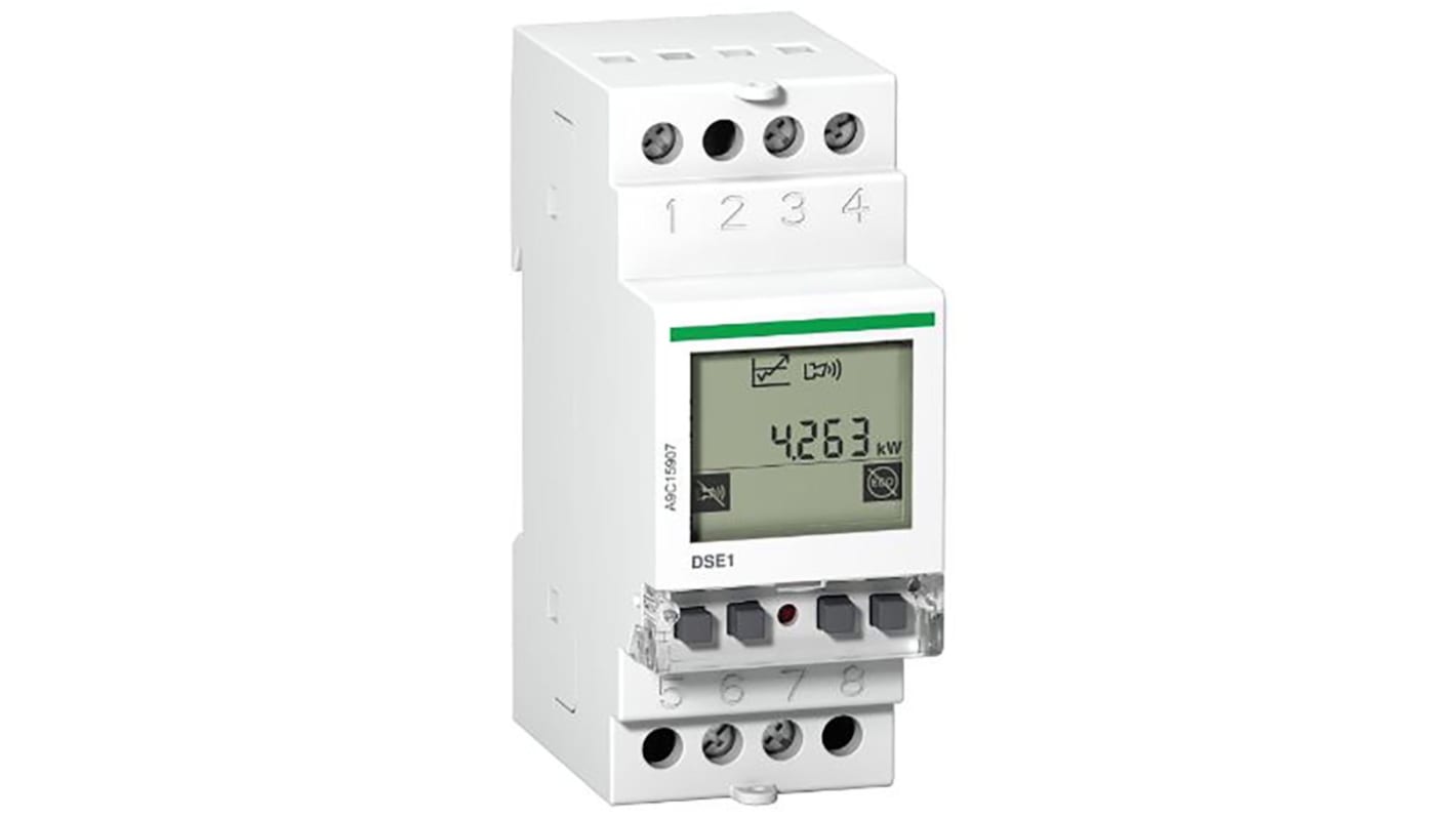 Schneider Electric DIN sínre szerelhető időzített kapcsoló A9C15907, 230 V AC, 1 csatornás