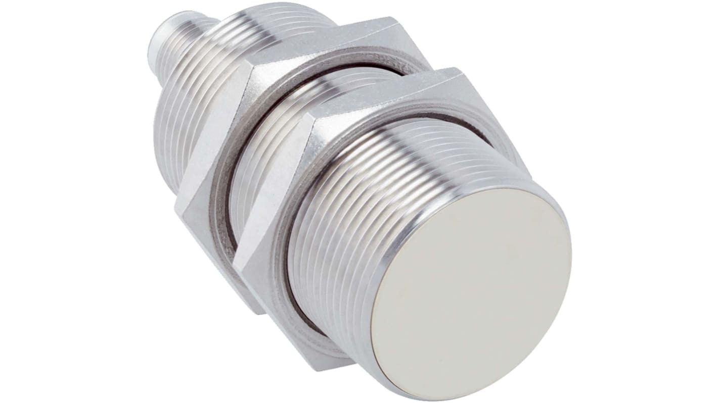 Sick Inductive Barrel-Style Proximity Sensor, M30 x 1.5, 15 mm Detection, PNP Normally Closed Output, 10 → 30 V,