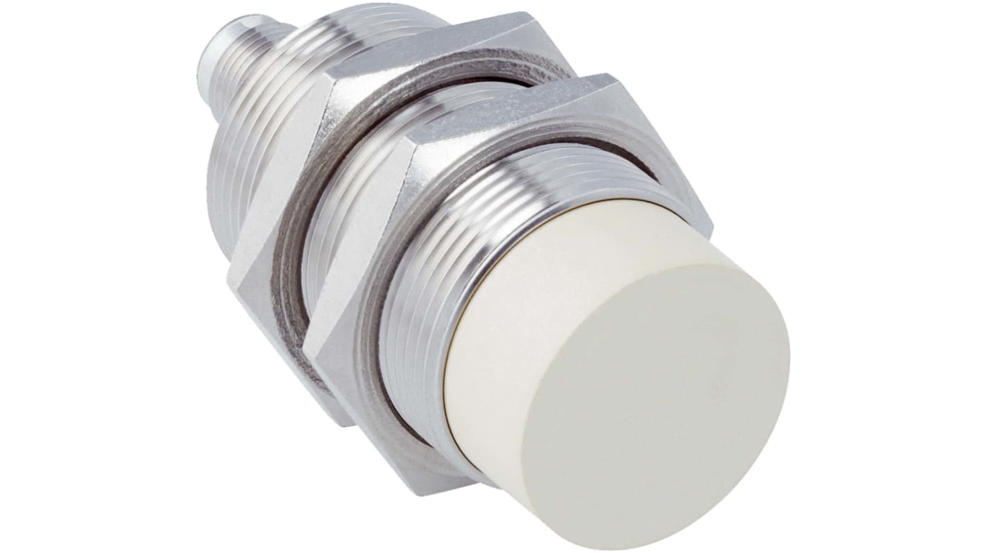 Sensor de proximidad Sick, M30 x 1.5, alcance 20 mm, salida PNP normalmente cerrado, 10 → 30 V., IP68, IP69K,