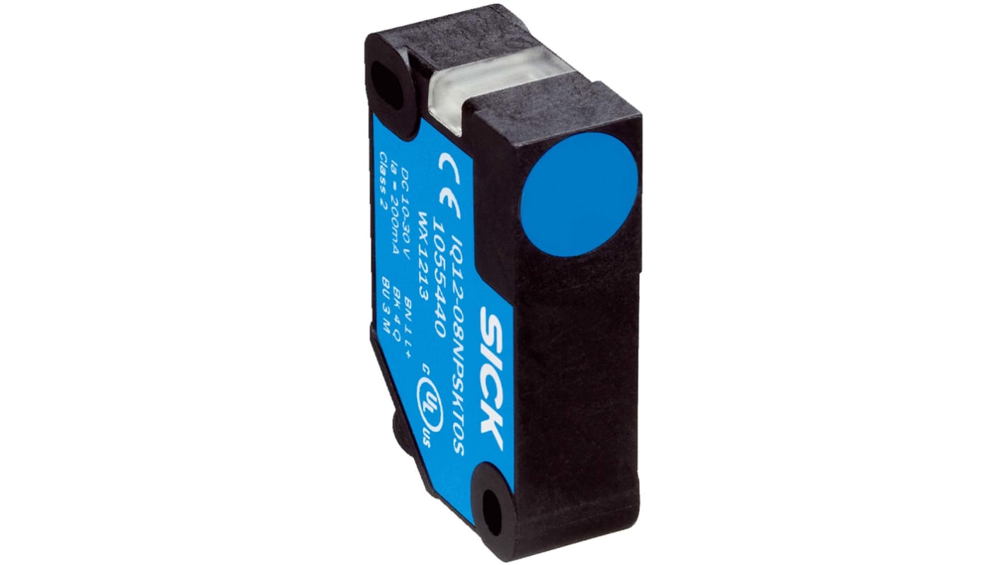 Sensor de proximidad Sick, alcance 4 mm, salida PNP normalmente abierto, 10 → 30 V., IP68, 2kHz