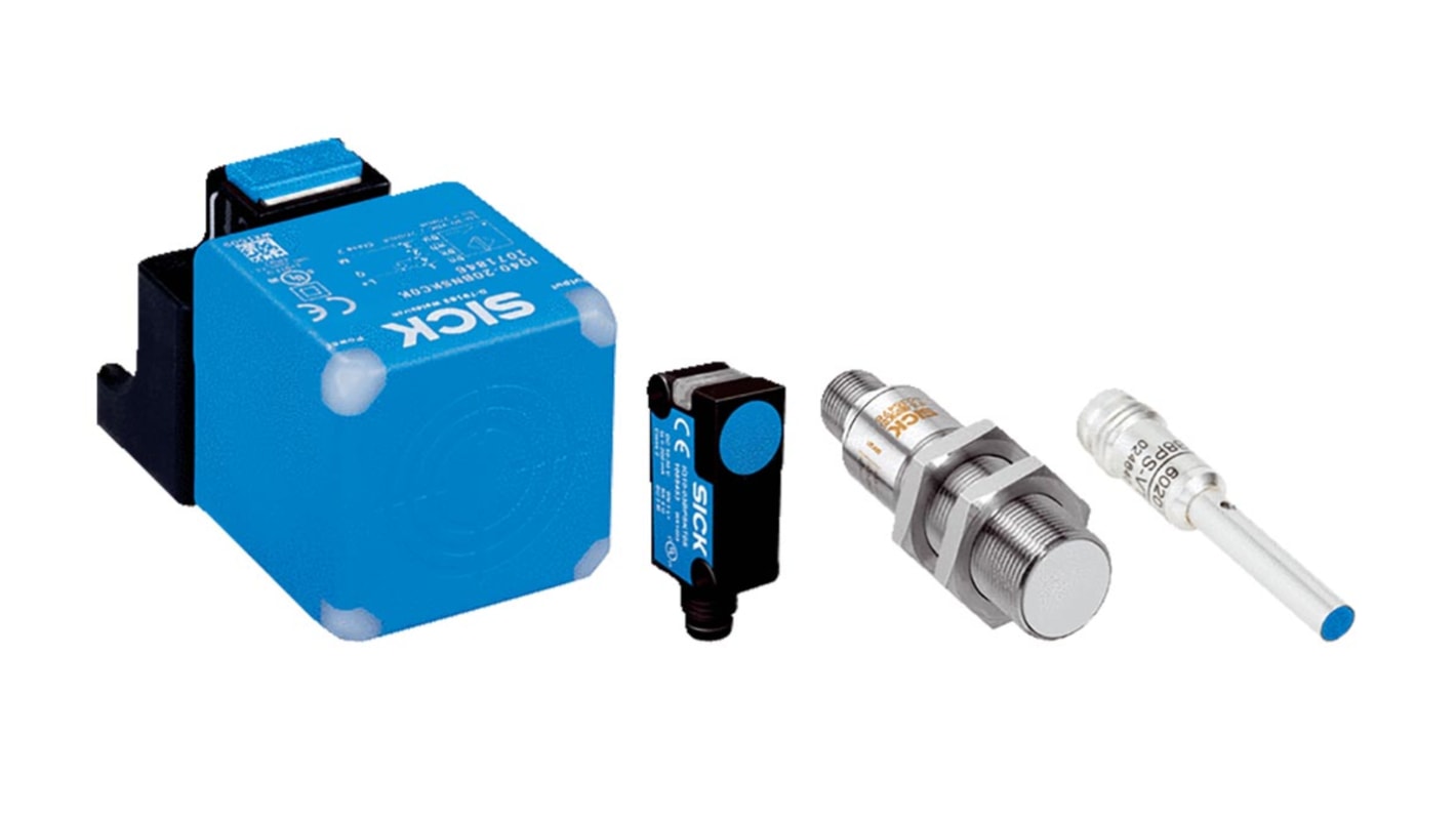 Sick Inductive Barrel-Style Proximity Sensor, 4 mm Detection, PNP Normally Open Output, 10 → 30 V, IP67