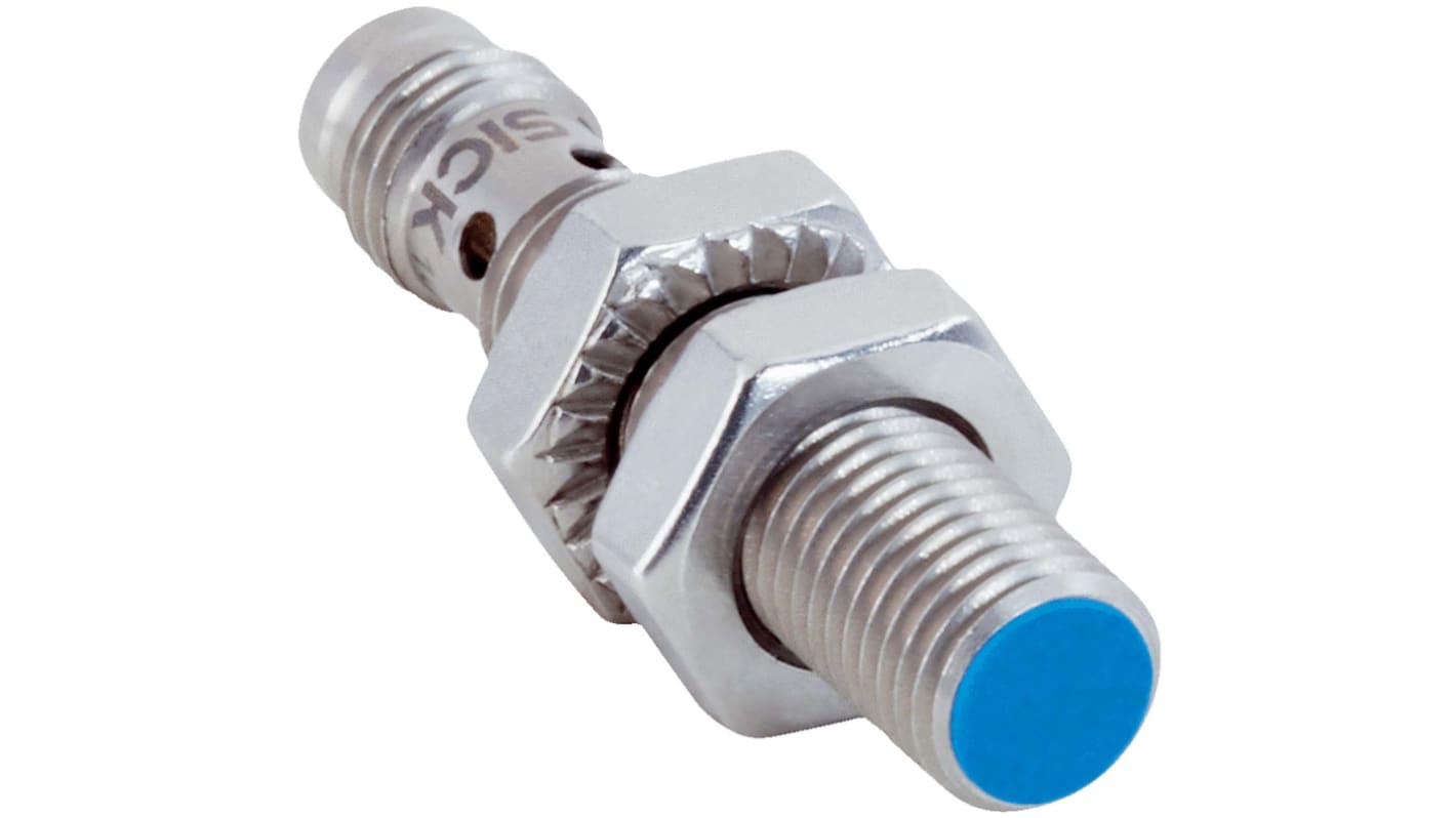 Sick Inductive Barrel-Style Proximity Sensor, M8 x 1, 2 mm Detection, NPN Normally Closed Output, 10 → 30 V,