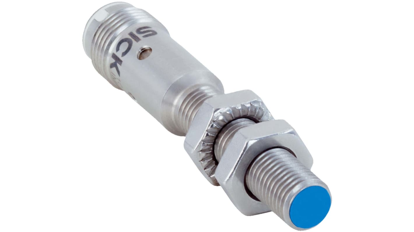 Sick Inductive Barrel-Style Proximity Sensor, M8 x 1, 2 mm Detection, NPN Normally Open Output, 10 → 30 V, IP68,