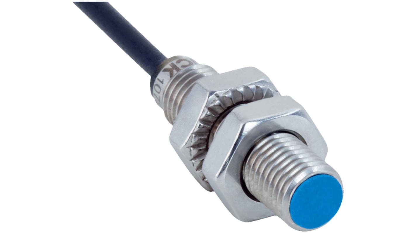 Sick Inductive Barrel-Style Proximity Sensor, M8 x 1, 2 mm Detection, PNP Normally Closed Output, 10 → 30 V,