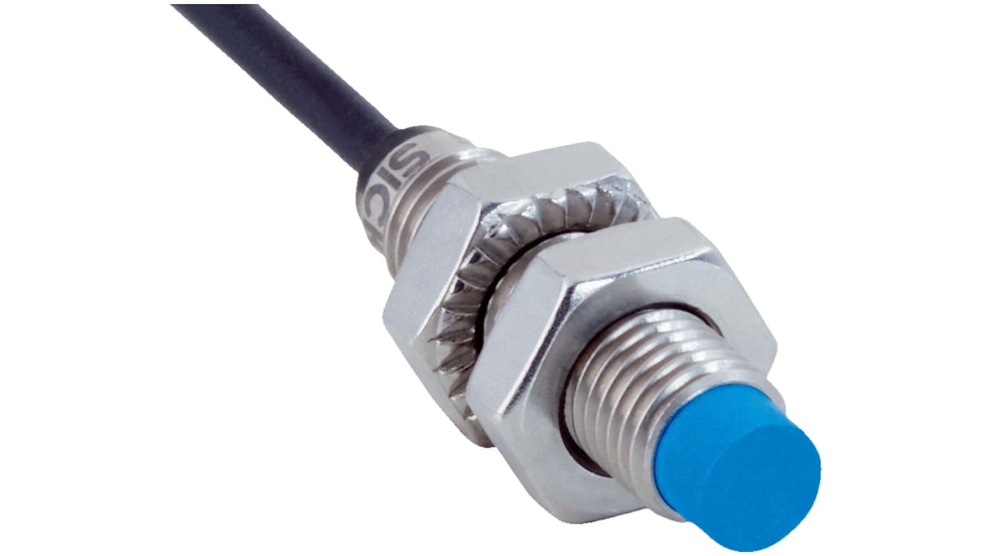 Sick Inductive Barrel-Style Proximity Sensor, M8 x 1, 4 mm Detection, NPN Normally Open Output, 10 → 30 V, IP68,