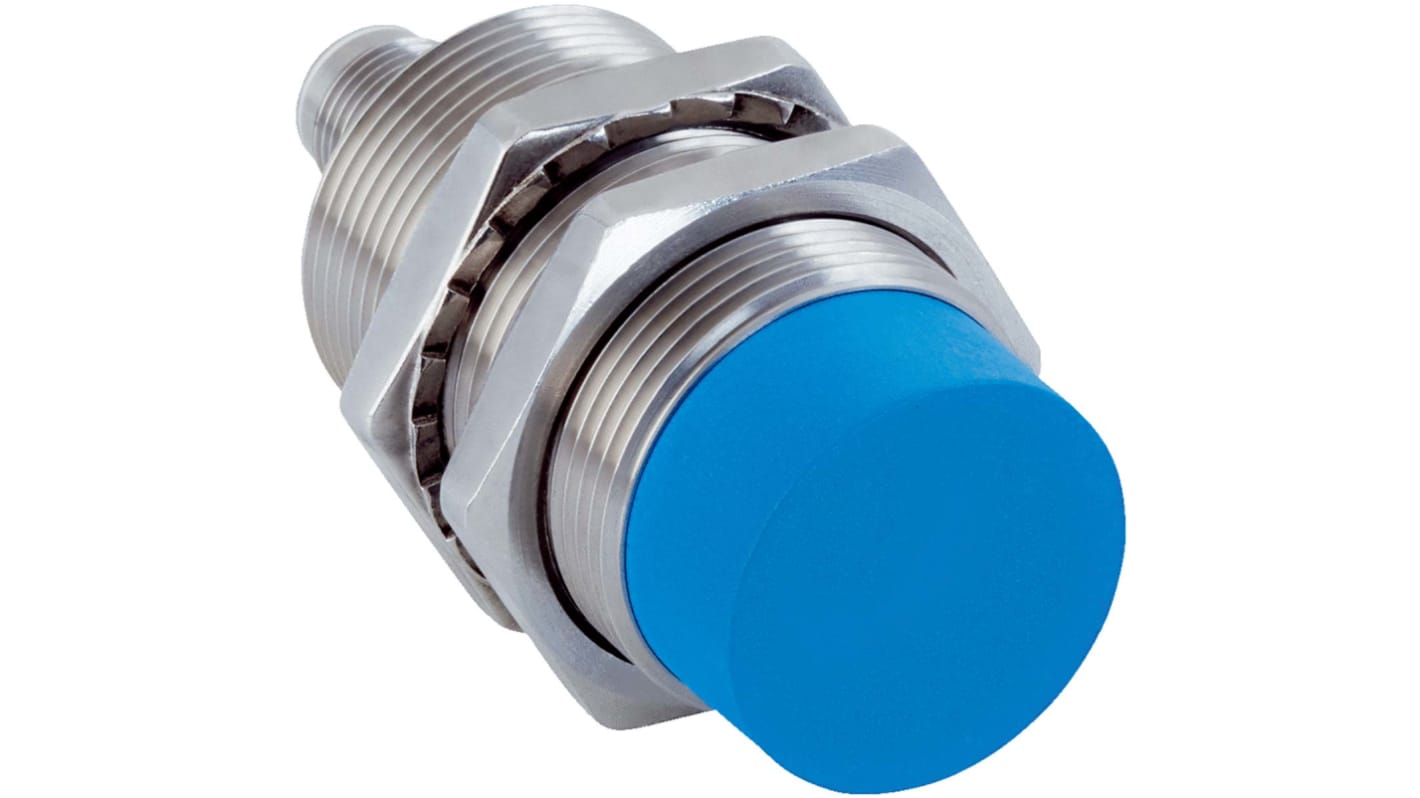 Sick Inductive Barrel-Style Proximity Sensor, M30 x 1.5, 20 mm Detection, PNP Normally Closed Output, 10 → 30 V,