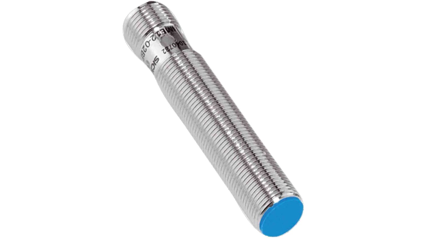 Sensore di prossimità Cilindrico Sick, NPN normalmente chiuso, M12 x 1, rilevamento 4 mm, 10 → 30 V.